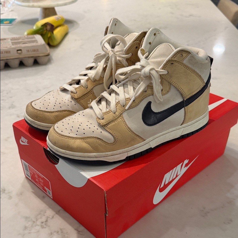 Nike Dunk High PRM MF in Obsidian and Sesame